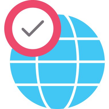 Küresel simge vektör illüstrasyonu