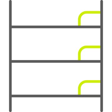 Bir merdiven simgesinin vektör çizimi