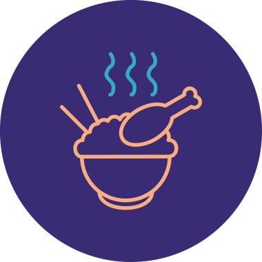 tavuk simgesi vektör illüstrasyonu