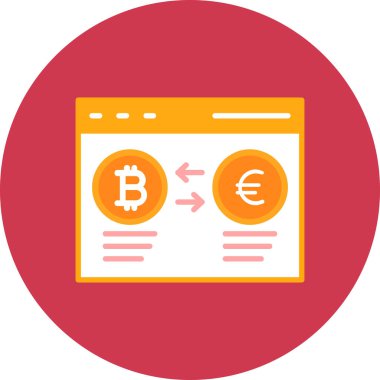 Bitcoin 'in vektör illüstrasyonu