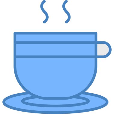 Kahve Kupası kutsal kişilerin resmi, vektör tasarımı