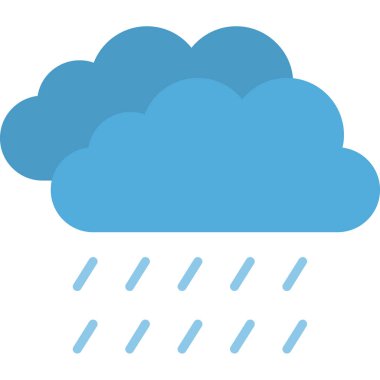 Bulut simgesi vektör illüstrasyonu