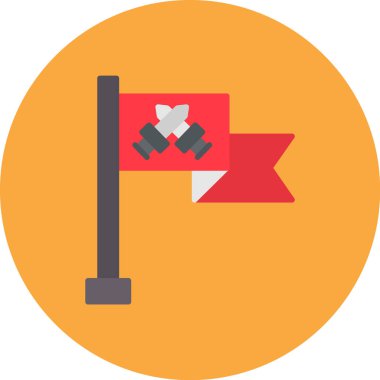 bayrak ikonu vektör illüstrasyonu