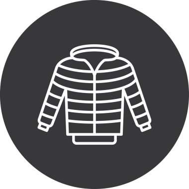 Kışlık giysi vektör simgesi tasarımı