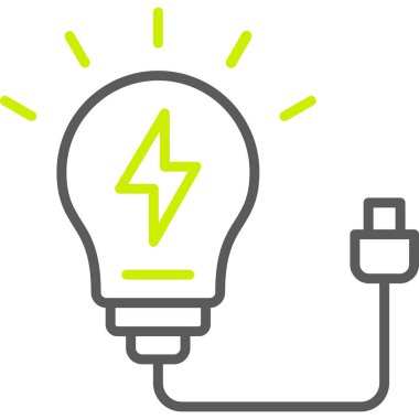 elektrik enerjisi ışık simgesi