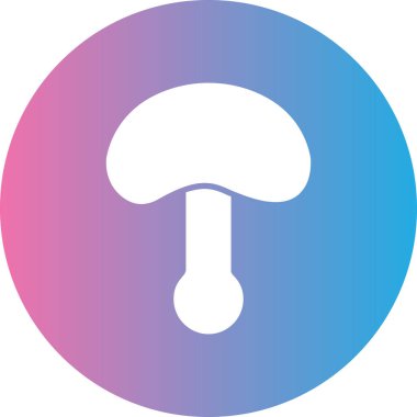 Düz mantar yemek simgesi