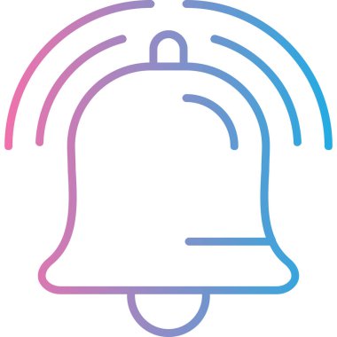 Zil. Web simgesi basit illüstrasyon