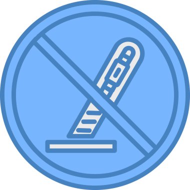 İşaret simgesi yok, vektör illüstrasyonu