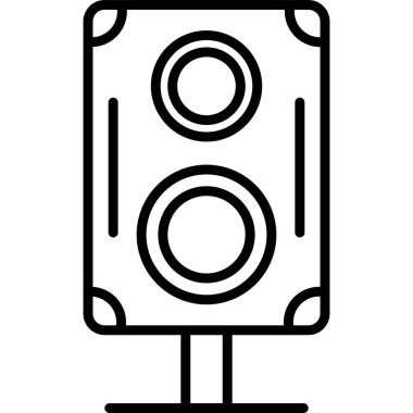 Kamera simgesi, vektör illüstrasyonu