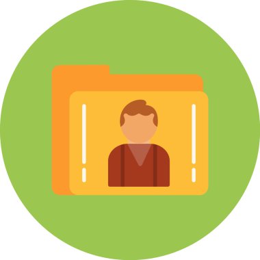 avatar renkli vektör simgesi