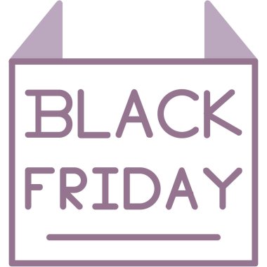 Kara Cuma satış simgesi katı stil