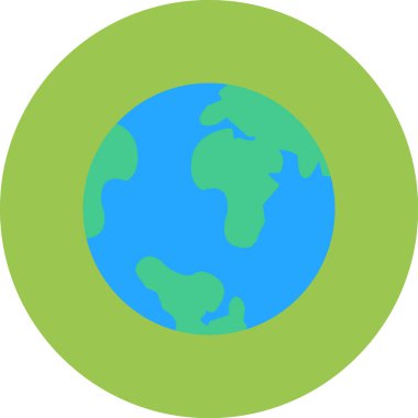 toprak küre simgesi, vektör illüstrasyonu