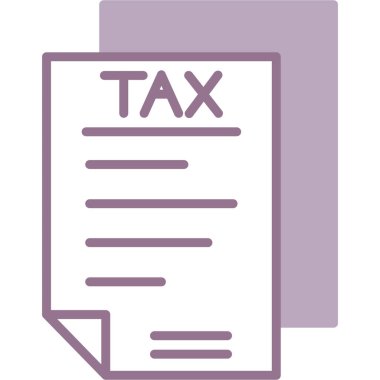 vergi simgesi vektör illüstrasyon tasarımı