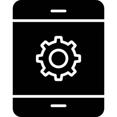 akıllı telefon simgesi vektör illüstrasyonu