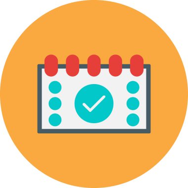 Takvim simgesi vektör illüstrasyonu