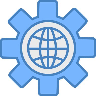 Genel bağlantı simgesi - ana hatlar biçiminde