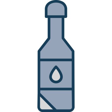 Şişe. Web simgesi basit illüstrasyon