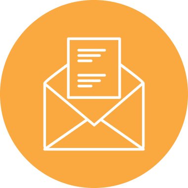 Zarf. Web simgesi basit illüstrasyon