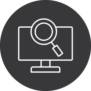 seo modern simgesinin vektör illüstrasyonu