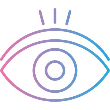 Göz simgesi vektör illüstrasyonu