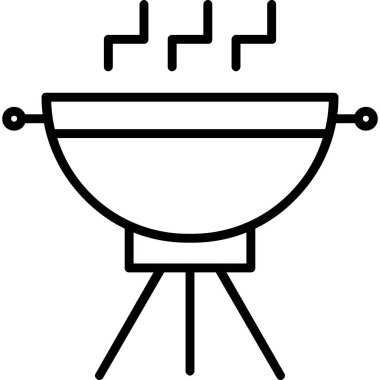 Mutfak gereçleri simgesi, vektör çizimi
