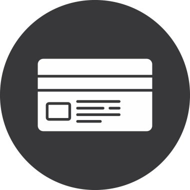 Kredi kartı ikonu vektör illüstrasyonu