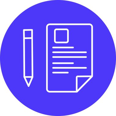 Belge simgesinin vektör illüstrasyonu