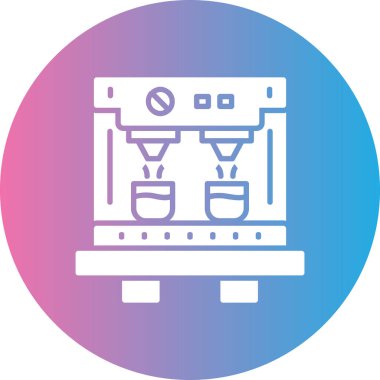 Modern kahve ikonunun vektör illüstrasyonu