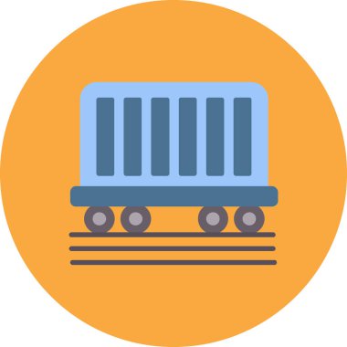 kargo. Web simgesi basit illüstrasyon