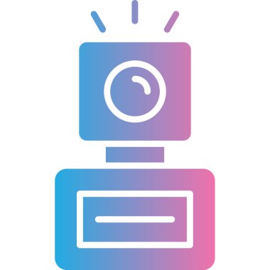 web simgesi, ampul vektör illüstrasyon