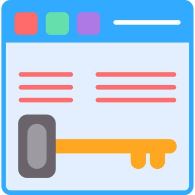 tarayıcı web simgesi basit tasarım