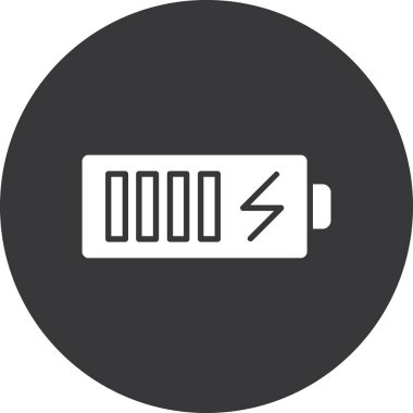 pil şarjı simgesi ana hat biçiminde