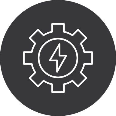 dişli vektör simgesi modern basit vektör çizimi