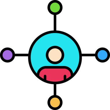 bağlantı ağı simgesi