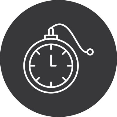 Zaman simgesi vektör illüstrasyonu