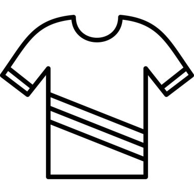 Kıyafetler. Web simgesi basit illüstrasyon