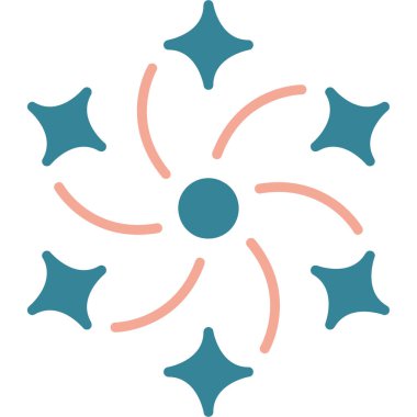 Bir çiçeğin vektör illüstrasyonu