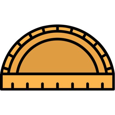 inşaat simgesi renk dış hat vektörü