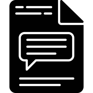 Belge. Web simgesi basit illüstrasyon