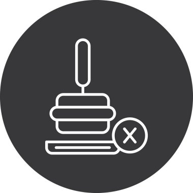 Gıda simgesinin vektör illüstrasyonu