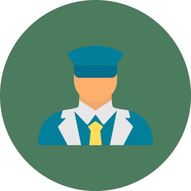 Bir öğrenci simgesinin vektör illüstrasyonu