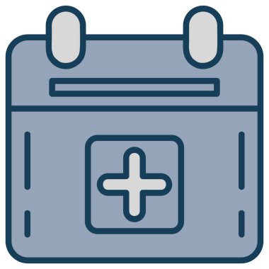 Takvim simgesi vektör illüstrasyonu