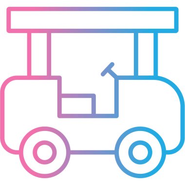 Kamyon. Web simgesi basit tasarım