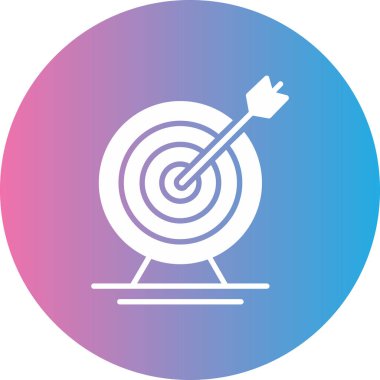 Hedef simgenin vektör illüstrasyonu