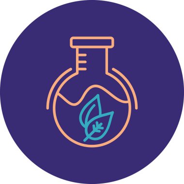 Bir bitki simgesinin vektör illüstrasyonu