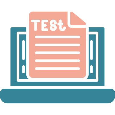 Deneme. Web simgesi basit illüstrasyon