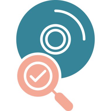 Arama simgesi vektör illüstrasyonu