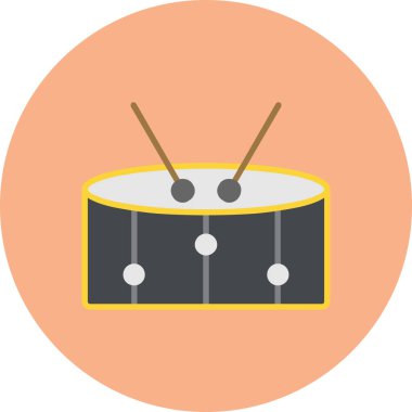 davul simgesi vektör illüstrasyonu