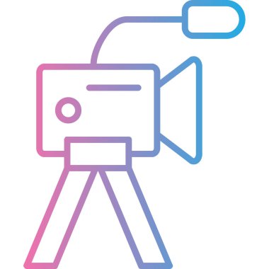 Kamera. Web simgesi basit illüstrasyon