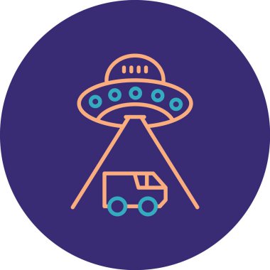 Uzay Ufo simge vektör çizim